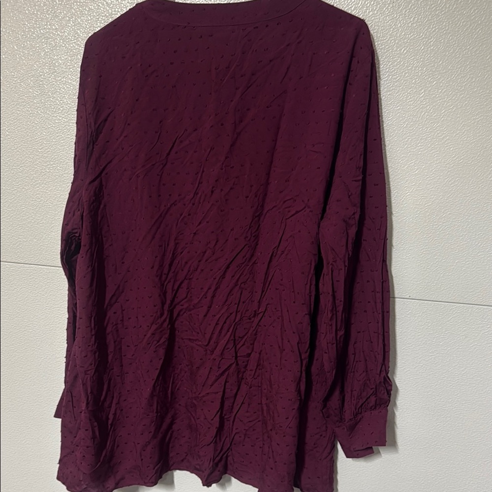 BloomChic Red Ribbed Relaxed Tunic - Picture 5 of 8